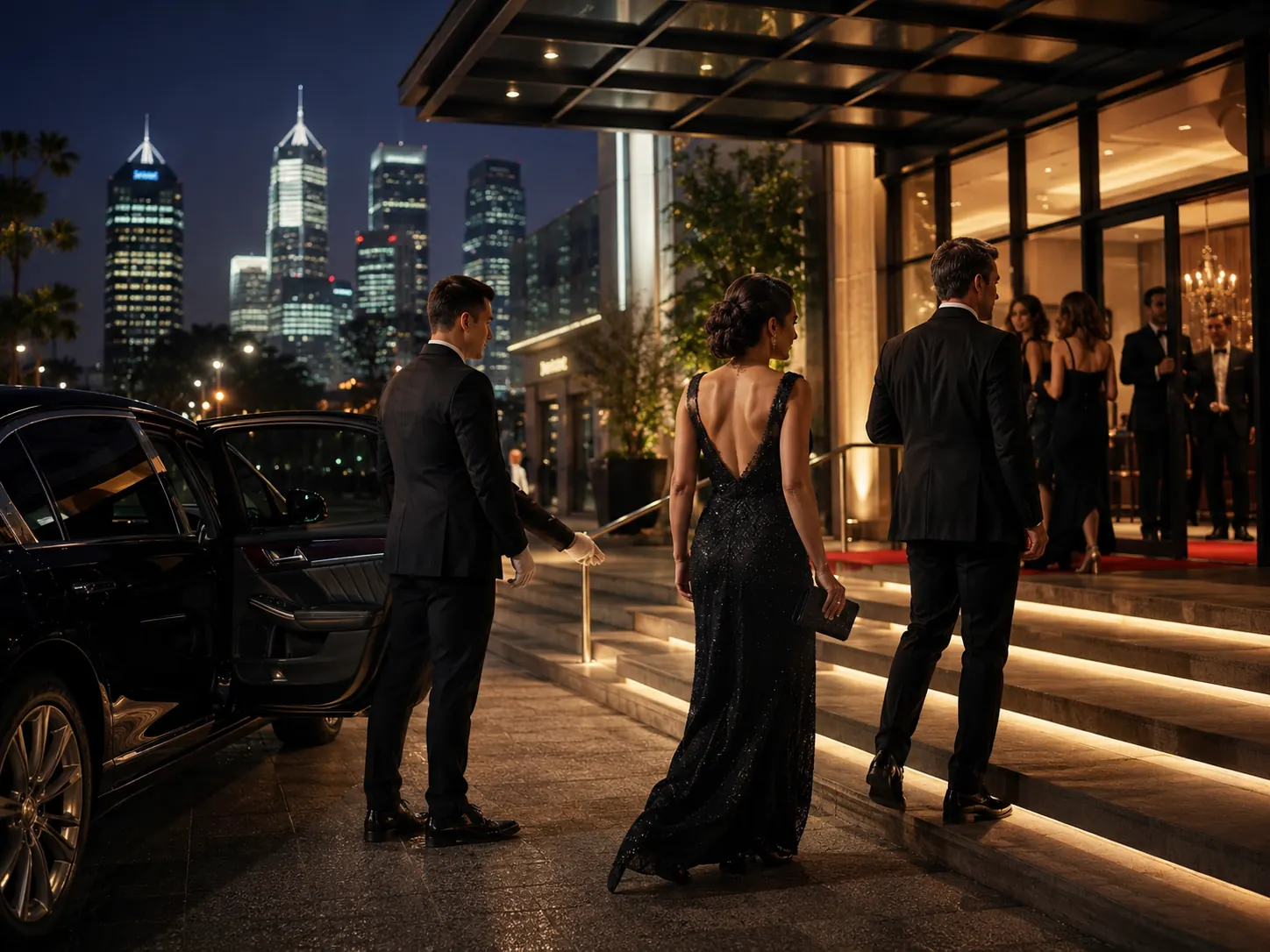 Formal arrivals area at an award ceremony