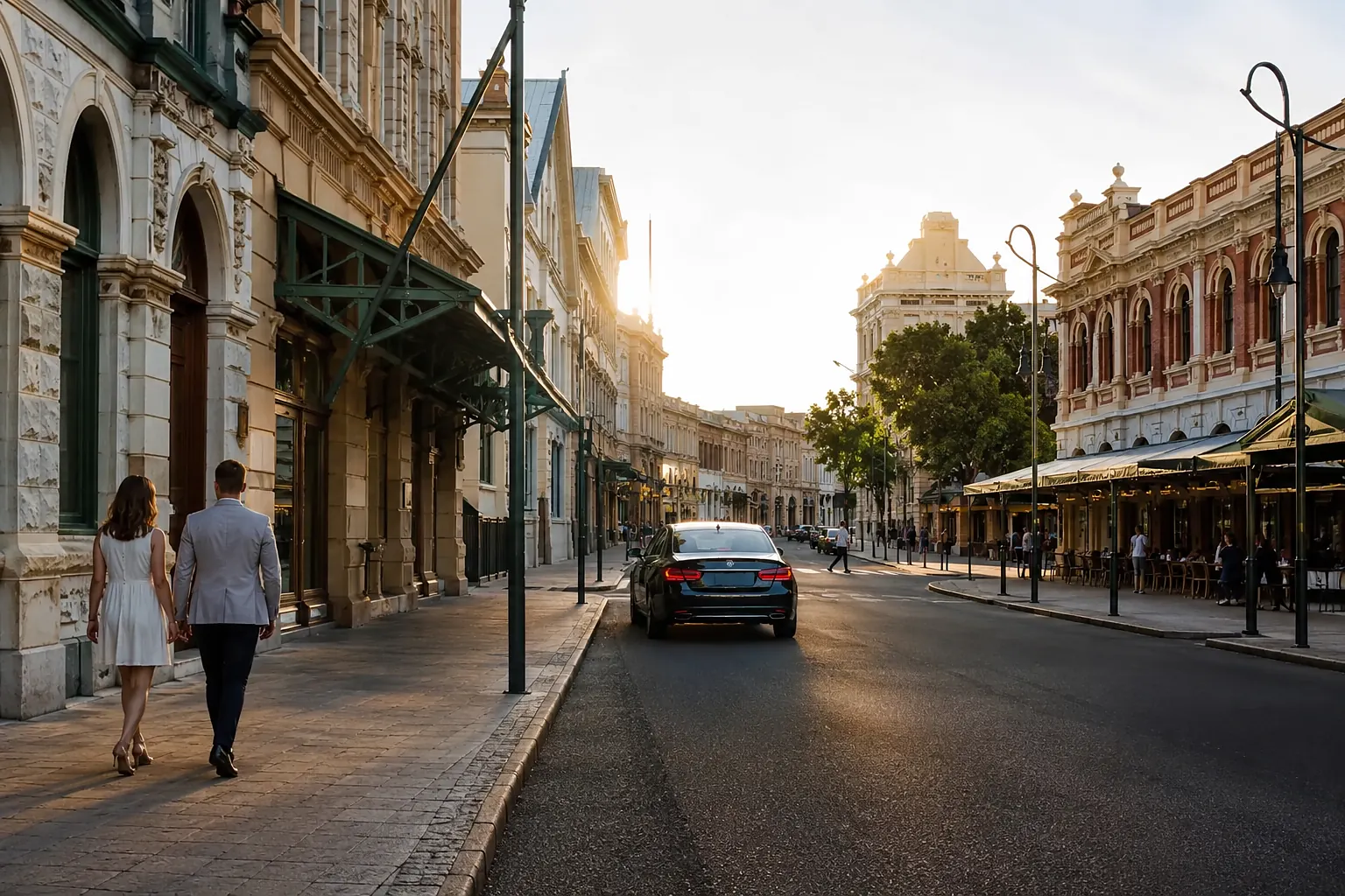 Historic streets and architecture in Fremantle Western Australia