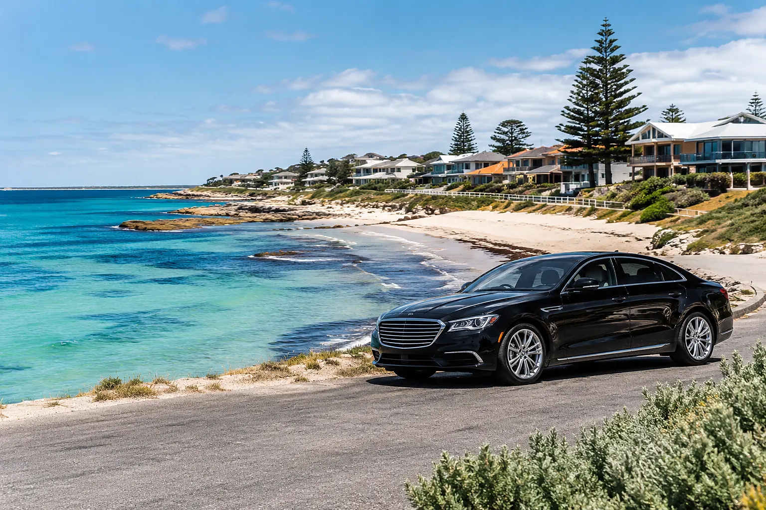 Rockingham coastline and waterfront south of Perth
