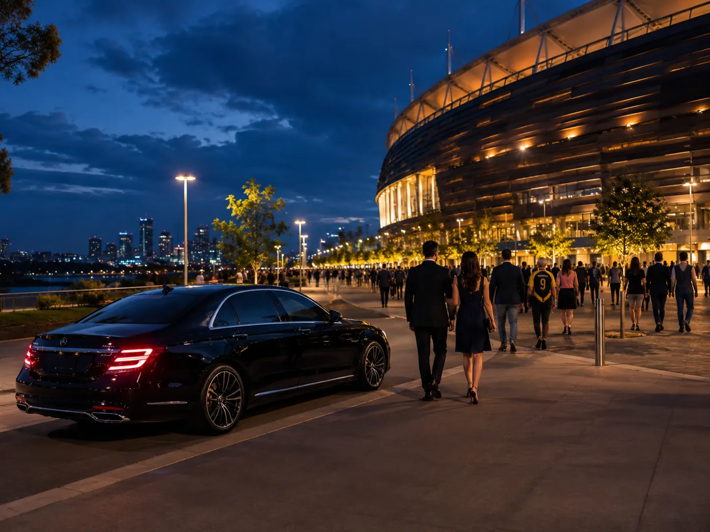 Perth stadium prepared for a major sporting event