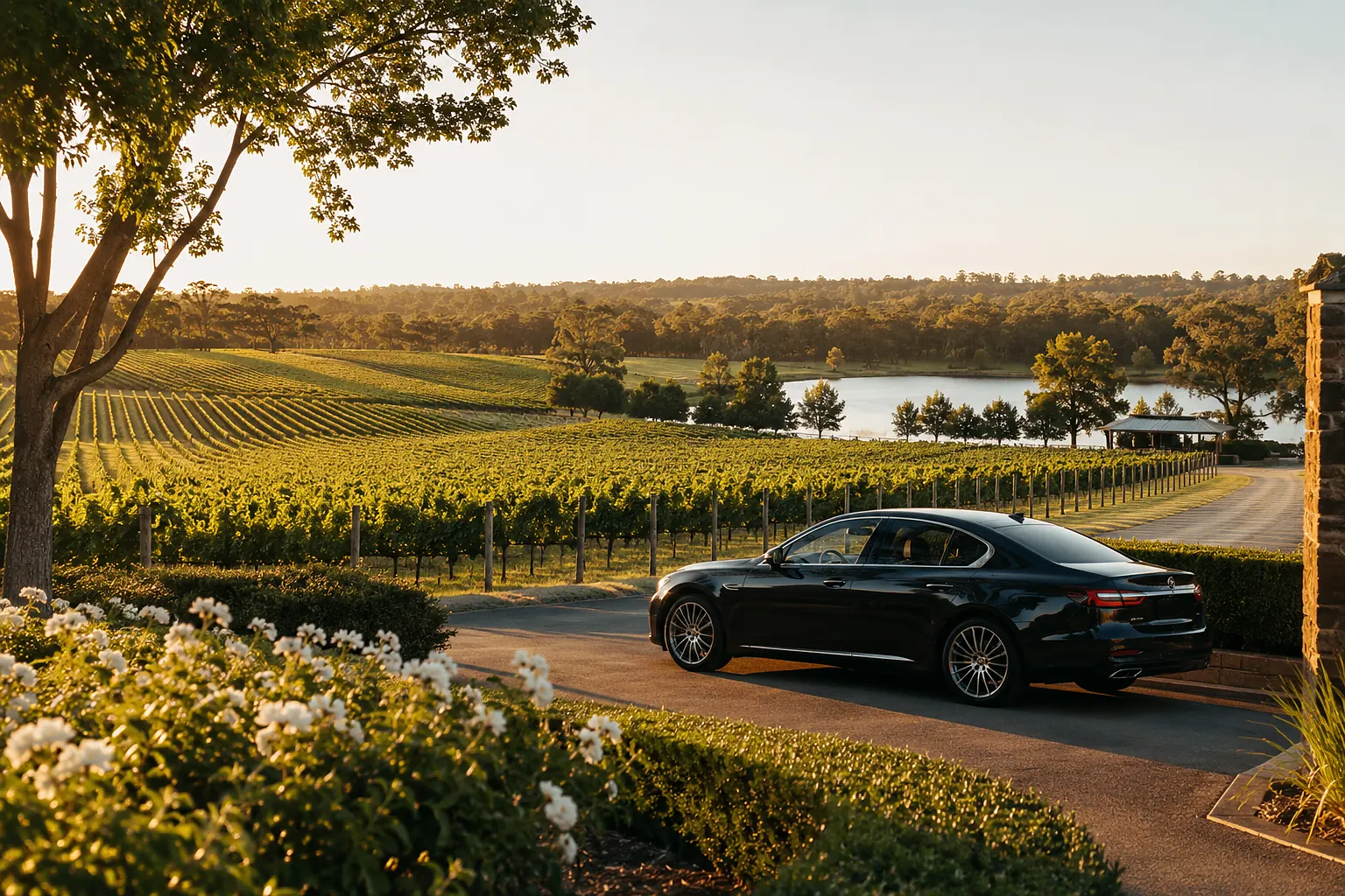 Vineyards and rural scenery in the Swan Valley near Perth